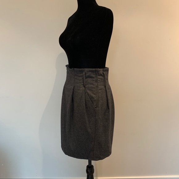 Talula Babaton Women’s Paper Bag Wool Skirt - Picture 3 of 11